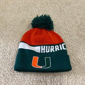 Team issued Adidas Miami Hurricanes Beanie